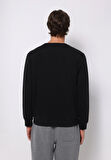 Regular Fit   Erkek Siyah Sweatshirt