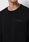 Regular Fit   Erkek Siyah Sweatshirt