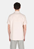 Regular Fit Shirt Neck Düz Erkek Bej Kısa Kol Gömlek
