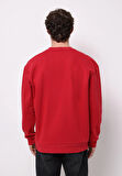 Comfort Fit   Erkek Kirmizi Sweatshirt