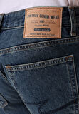 Regular Fit   Erkek İndigo Jean Pantolon