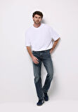 Regular Fit   Erkek İndigo Jean Pantolon