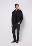 Oversize Fit   Erkek Siyah Shacket