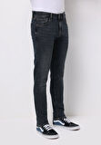 Slim Fit   Erkek Lacivert Jean Pantolon