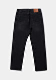 Loose Straight Fit   Erkek Siyah Jean Pantolon