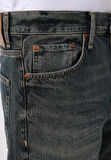 Loose Straight Fit   Erkek İndigo Jean Pantolon