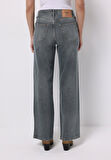 Regular Fit   Kadın Gri Jean Pantolon