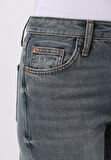 Regular Fit   Kadın Gri Jean Pantolon