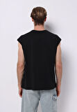 Boxy Fit   Erkek Siyah Atlet