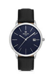Hislon Siyah Deri Kordon Erkek Kol Saati CL161S-11BS