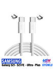 Samsung S21 - S21 FE - S21 Ultra - S21 Plus Şarj Kablosu Type C PD Hızlı Şarj