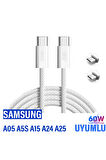 Type-C HIZLI Şarj Kablosu Samsung A05 A5S A15 A24 A25 Uyumlu
