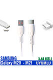 Samsung Galaxy M20 - M21 Şarj Kablosu 3.4A HIZLI USB - TYPE C