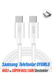 Samsung A53 A54 A55 A56 A57 Hızlı Şarj Kablosu Type-C - Type-C Şarj Kablosu 60W