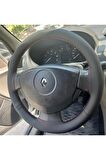 RENAULT CLİO SYMBOL 2008 ÜNİVERSAL DİKMELİ DİREKSİYON KILIFI KIRMIZI İPLİ