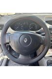 RENAULT CLİO SYMBOL 2008 ÜNİVERSAL DİKMELİ DİREKSİYON KILIFI KIRMIZI İPLİ