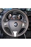 Renault Clio 4 Faz 1 2014-2017 Araca Özel Direksiyon Kılıfı (MAKYAJLI KASALARA UYUMLU DEĞİLDİR)