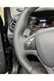 Renault Clio Uyumlu 4 Faz 1 2014-2017 ARACA ÖZEL DİKMELİ DİREKSİYON KILIFI (MAKYAJLI KASALAR HARİÇ)