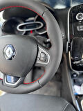 Renault Clio 4,5 Gt Line Araca Özel DİKMELİ Direksiyon Kılıfı(AÇIKLAMAYI OKUYUNUZ)