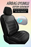 Mini Cooper  Uyumlu 5 KOLTUK TAM SET SAFİR SERİSİ TAY TÜYÜ OTO KOLTUK KILIFI KOKMA TERLETME YAPMAZ BEYAZ DİKİŞ DETAYLI