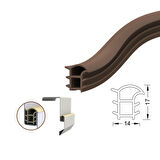 Çelik Kapı Kasa Fitili / Çelik Kapı Kanat Contası Fitili Çlk-36-Beyaz-6 Metre