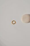 8 mm Çelik Düz Halka Tragus Piercing Helix Kıkırdak Küpesi Gold