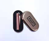 Clipper Özel Kutusunda Metal Çakmak Mini Boy - Mat Rose Gold