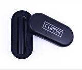 Clipper Özel Kutusunda Metal Çakmak Mini Boy - Mat Siyah