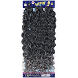 Afro Saç  Dalgalı Saç / Siyah Gri Renk Geçişli T1B/Grey /  (CLZ175)