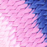 Afro Örgüsü Ve Rasta İçin Sentetik Renk Geçişli Saç / Mavi / Lila / Pembe