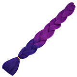 Afro Örgülük Sentetik Renk Geçişli Saç 100 Gr. / Açık Mor / Koyu Mor
