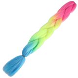 Afro Örgülük Renk Geçişli Sentetik Saç 100 Gr. / Fuşya / Neon Sarı / Açık Mavi /  (CLZ175)