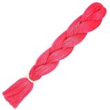 Simli Koyu Pembe Örgülük Saç 100 Gr. /  (CLZ175)
