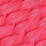 Simli Koyu Pembe Örgülük Saç 100 Gr. /  (CLZ175)