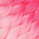 Simli Koyu Pembe / Pembe / Şeker Pembesi Renk Geçişli Örgülük Saç 100 Gr. /  (CLZ175)