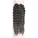 Nice Bulk Afro Su Dalgalı Görünümlü  Saç / Siyah / Gri Ombreli /  (CLZ175)