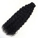 Yoğun Dalgalı 7 Parça Görünmez Yarım Ay Set %100 Gerçek Saç / 60cm