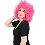 Animasyon Parti Ve Palyaço Peruğu / Neon Pembe /  (CLZ175)