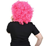 Animasyon Parti Ve Palyaço Peruğu / Neon Pembe /  (CLZ175)