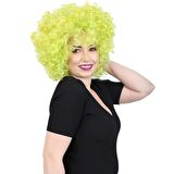 Animasyon Parti Ve Palyaço Peruğu / Neon Yeşil /  (CLZ175)