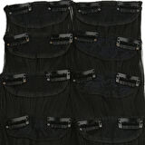 Kanekalon Fiber  Sentetik Düz 8 Parça Saç Çıt Çıt  /Siyah /  (CLZ175)