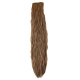 Kanekalon Fiber  Sentetik Kabartılmış Dalgalı 8 Parça Saç Çıt Çıt  / Kumral /  (CLZ175)