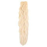 Kanekalon Fiber  Sentetik Kabartılmış Dalgalı 8 Parça Saç Çıt Çıt  / Platin /  (CLZ175)