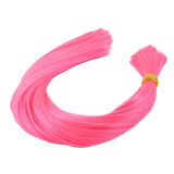 Pembe Çok Renkli Sentetik Boğumlu  Saç / 1Kg /  (CLZ175)