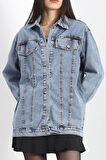 Denim Kot Ceket Açıkmavi