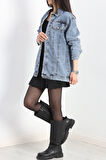 Denim Kot Ceket Açıkmavi