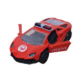 Çek Bırak Metal Araba Lamborgini  - İtfaiye