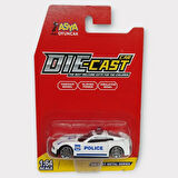 Metal Mini Polis Arabası  8 cm - Polis - 1