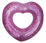Kalp Desenli Simit 65 cm  - Pembe