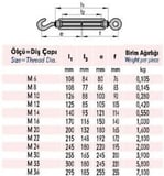 M8 Çektirme ( 4 Adet )